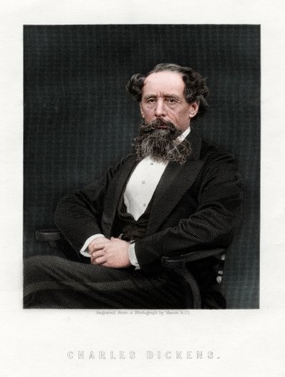 Charles Dickens, romancista e jornalista inglês, 1876. de Unbekannt