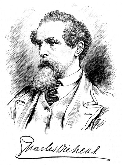 Charles Dickens, romancista e jornalista inglês, c1860s de Unbekannt