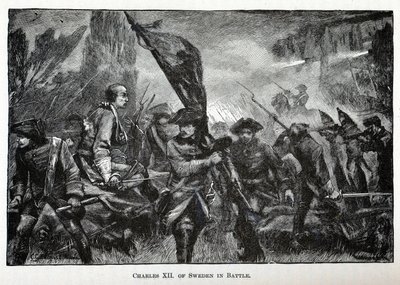 Carlos XII da Suécia em batalha, 1882 de Unbekannt
