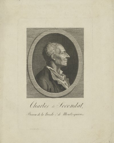 Charles de Secondat, Barão de Montesquieu 1689-1755, c. 1795 de Unbekannt