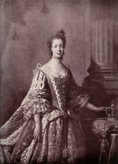 Charlotte Sophia de Mecklenburg-Strelitz, rainha consorte de George III, 1761-1762, 1919 de Unbekannt
