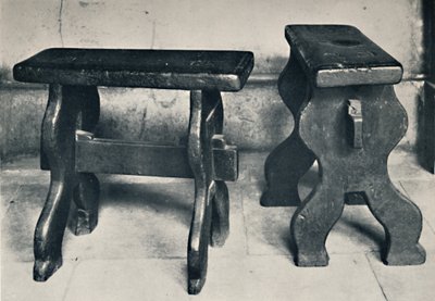 Charterhouse. Dois bancos antigos, agora preservados na biblioteca, 1925 de Unbekannt
