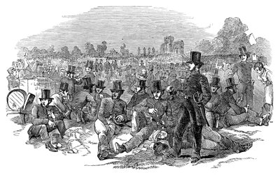 Agitação cartista, a força policial em Bonners Field, 1848, 1900 de Unbekannt