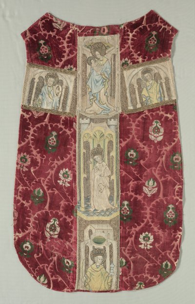 Voltar Casula com Orphrey Band bordado, 1415-1425. de Unbekannt