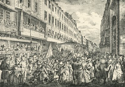 Cheapside em Lord Mayors Day, 1761, 1925. de Unbekannt