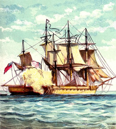 Chesapeake e Shannon, 1812 c1850s de Unbekannt