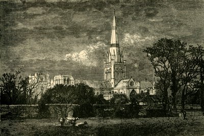 Catedral de Chichester, do sul, 1898. de Unbekannt