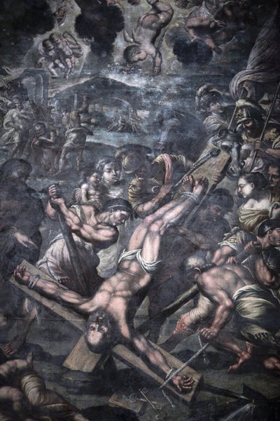 Igreja da Graça, Galatina, Apúlia Pintura retratando a crucificação de São Pedro, Galatina, Itália de Unbekannt