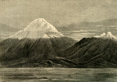 Chimborazo e Carihuairzao, da Direção de Riobamba, 1881. de Unbekannt