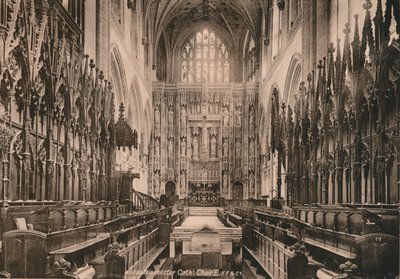 Coro da Catedral de Winchester, Hampshire, início do século XX de Unbekannt