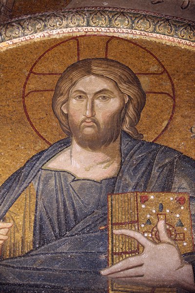 Museu da Igreja Chora : Jesus Pantocrator mosaico Istambul Turquie de Unbekannt