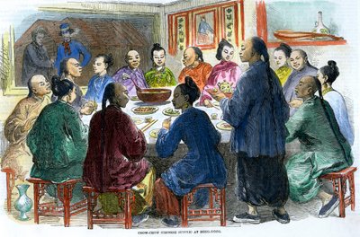 Ceia chinesa de Chow-chow em Hong Kong, c1875 de Unbekannt