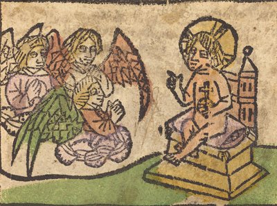 Menino Jesus com Três Anjos, c. 14601470. de Unbekannt