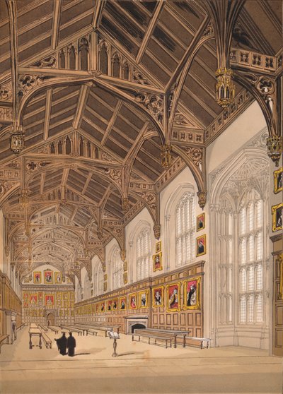 Salão da igreja de Cristo Oxford, 1845 de Unbekannt