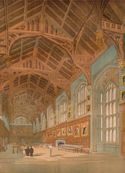 Salão da Igreja de Cristo, Oxford, c1845, 1864 de Unbekannt