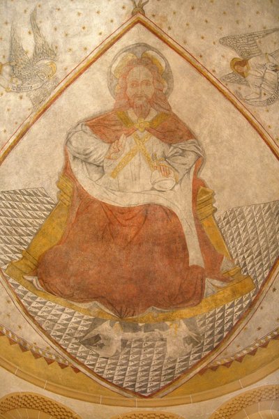 Cristo Pantocrator (em glória). Paray le Monial basilica Paray le Monial France de Unbekannt