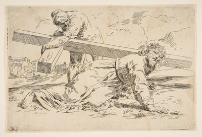 Cristo carregando a cruz nas costas, copie depois de Cantarini, ca. 1637-1639 ou depois. de Unbekannt