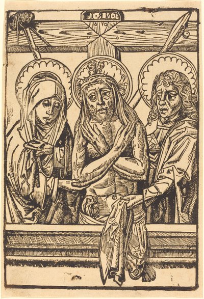 Cristo entre Maria e João, 14801500. de Unbekannt