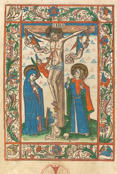 Cristo na Cruz com os Anjos, 1483. de Unbekannt