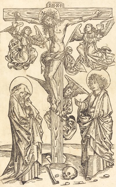 Cristo na Cruz com os Anjos, 14901500. de Unbekannt