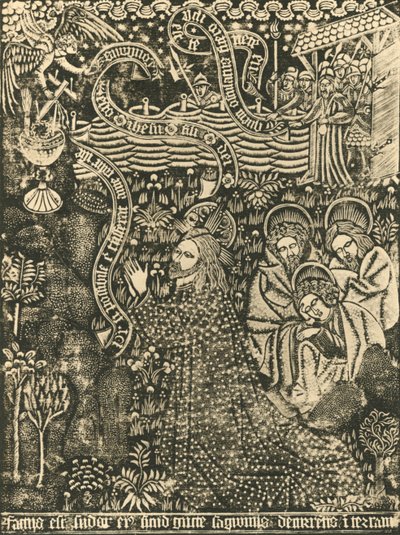 Impressão pontilhada de Cristo no Monte das Oliveiras, 1915. de Unbekannt