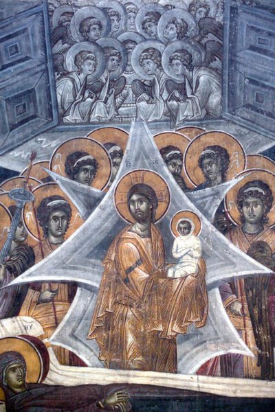 Cristo com a alma da Virgem às portas do céu, 1321-1322 de Unbekannt