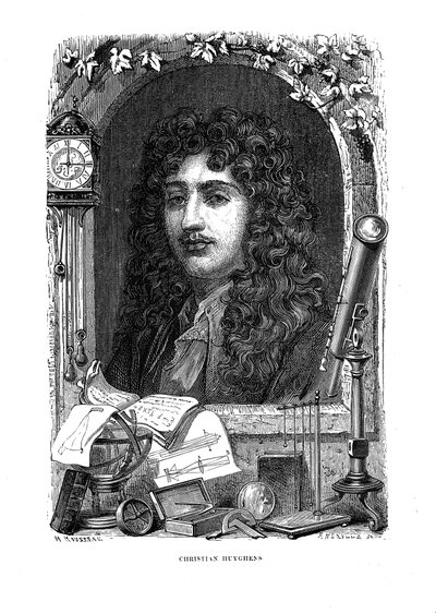 Christiaan Huygens 1629-1695, físico holandês, matemático e astrônomo, c1870 de Unbekannt
