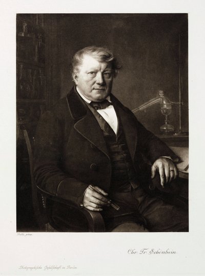 Christian Friedrich Schonbein, químico alemão, c 1860 de Unbekannt