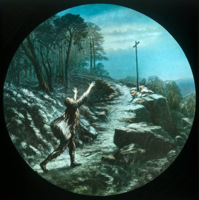 Christian vê a cruz, c1910. de Unbekannt