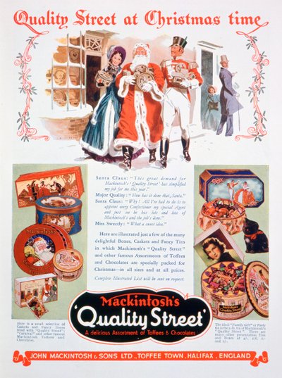 Anúncio de Natal para Mackintoshs Quality Street, 1937 de Unbekannt