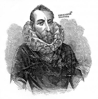 Christopher Columbus, explorador e comerciante italiano, c1872 de Unbekannt