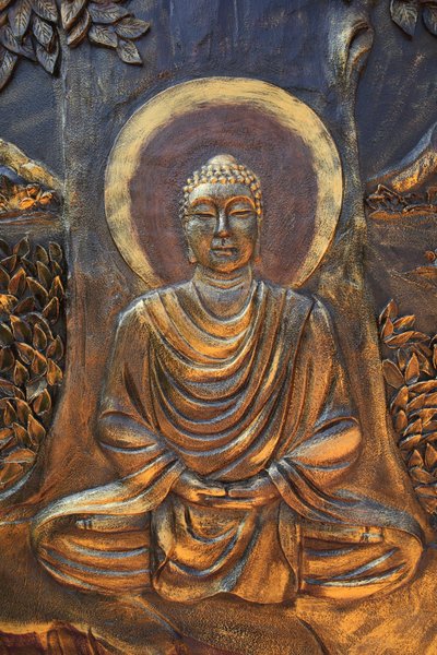 Chua Thien Lam Go pagode budista. Shakyamuni Buda sentado na pose de meditação. Thay Ninh. Vietnam de Unbekannt