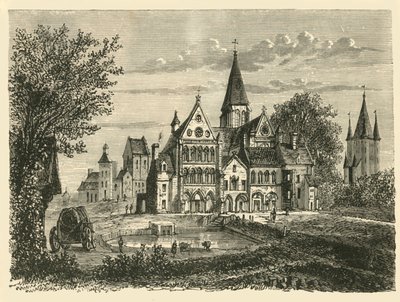 Igreja e torre do templo, Paris, 1890. de Unbekannt