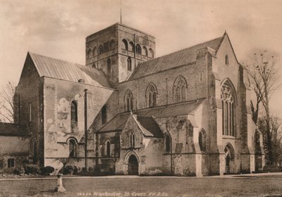 Igreja do Hospital de St Cross, Winchester, Hampshire, início do século XX de Unbekannt
