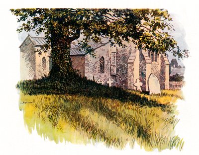 Cemitério de Tolpuddle, mostrando o túmulo de James Hammetts, 1934 de Unbekannt