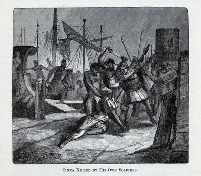 Cinna morto por seus próprios soldados, 1882 de Unbekannt
