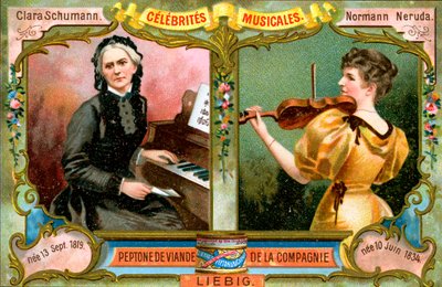 Clara Schumann e Wilma Norman-Neruda, c1900 de Unbekannt
