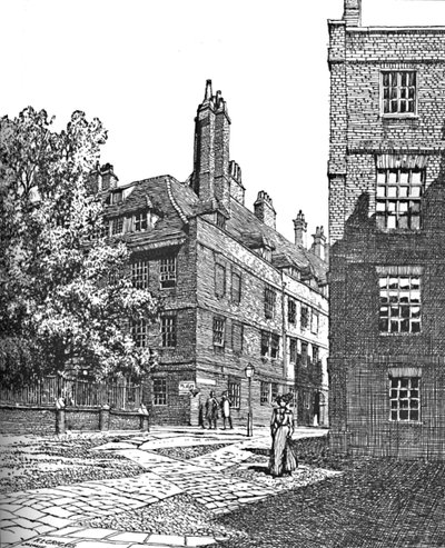 Cliffords Inn, olhando para o nordeste, 1903 de Unbekannt