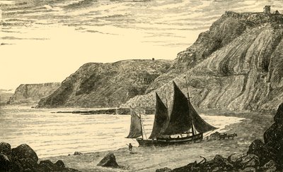 Penhascos perto de Whitby, 1898. de Unbekannt