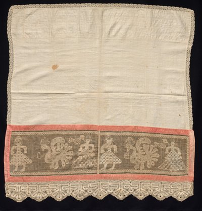 Pano com Fronteira de Figuras Femininas e Pavões, séc. XVIII a XIX. de Unbekannt