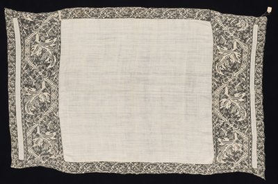 Pano com borda de padrão vegetal, do século XIX. de Unbekannt