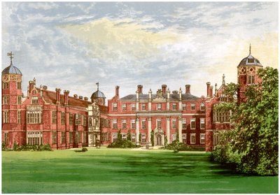 Cobham Hall, Kent, casa do conde de Darnley, c1880 de Unbekannt