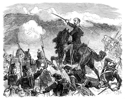 Brigada de Codringtons na Batalha de Alma, Guerra da Crimeia, década de 1850, 1888 de Unbekannt