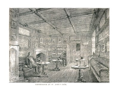 Sala de café em St.Johns Gate, 1878 de Unbekannt