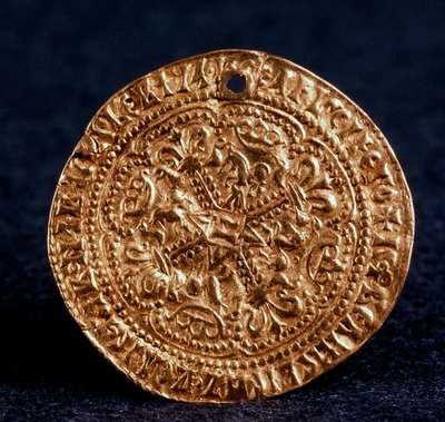 Moeda Korabelnik do czar Ivan III Averse: flor cruz, 1471-1490 de Unbekannt