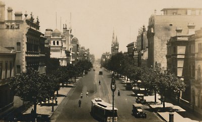 Collins Street, Melbourne, Austrália, c1920s. de Unbekannt