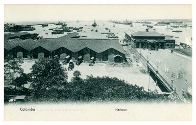 Porto de Colombo, Ceilão, início do século XX de Unbekannt
