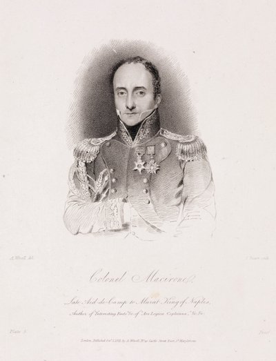 Coronel Francis Macerone, soldado britânico e inventor mecânico. de Unbekannt