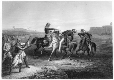 Coronel Platt morto pelos amotinados em Mhow, c1860 de Unbekannt