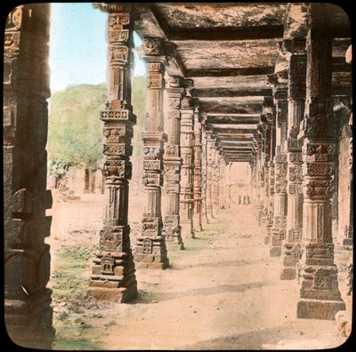 Colonnade, Delhi, Índia, final do século XIX ou início do século XX de Unbekannt